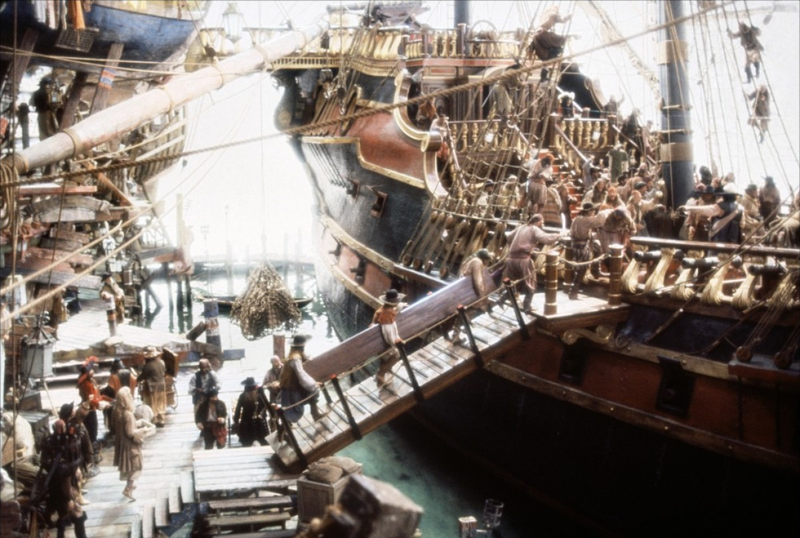 No CGI here. This was a real pirate ship.